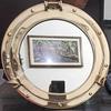 12-дюймовое латунное зеркало-иллюминатор Морской декор стен Рабочее окно кабины корабля