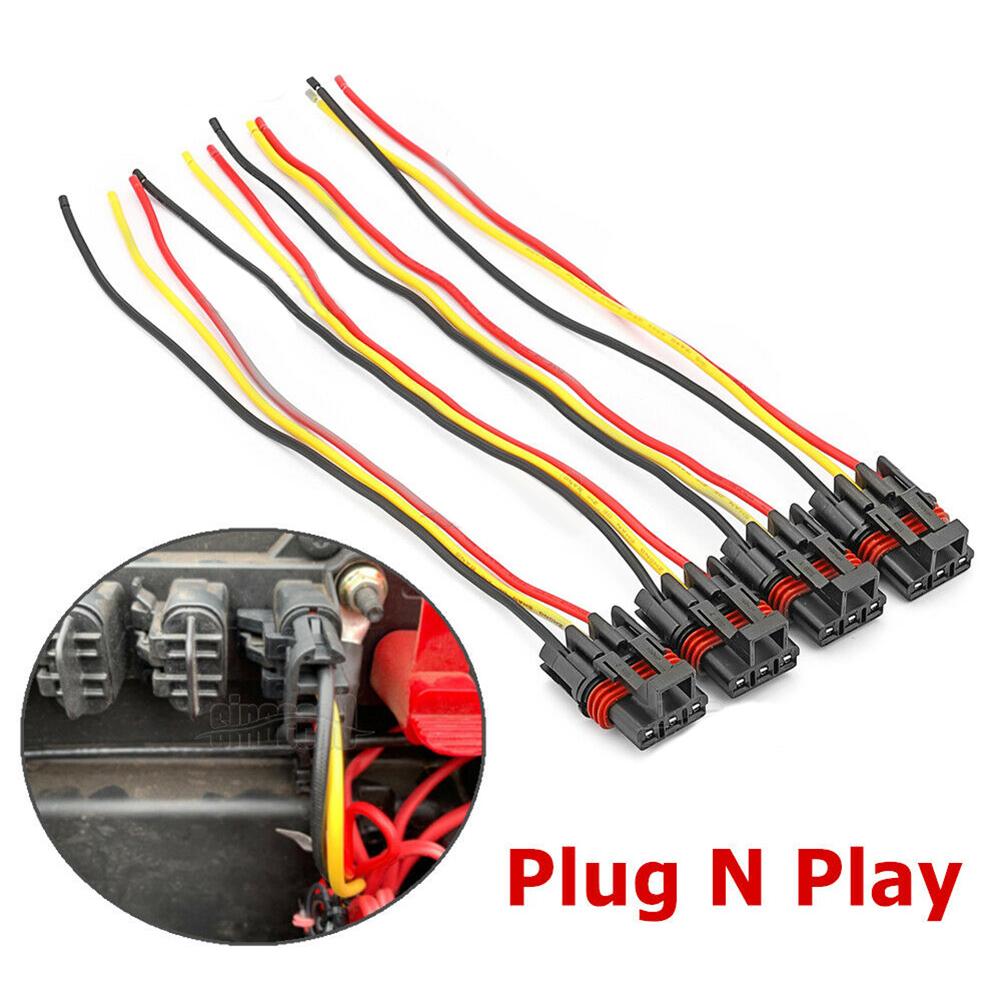 4Pcs/Set Pulse Power Bus Bar Plug Pigtail Wire Plug Connector For Polaris RZR PRO XP XP4 Easy To Plug And Play Wire