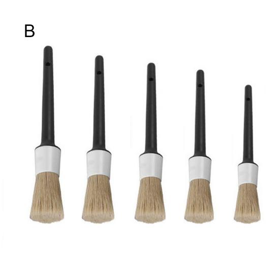 Набор щеток для детейлинга автомобиля Щетка для чистки салона автомобиля для вентиляционного отверстия кондиционера приборной панели Мягкая щетина Щетка для автомобиля Портативный набор для чистки автомобиля