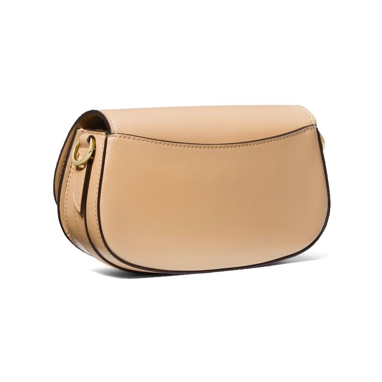 Michael Kors MK Mila Chain Strap Design Solid Color Leather Shoulder Bag Women Shoulder Bag Camel 30F3GIMM1L-222