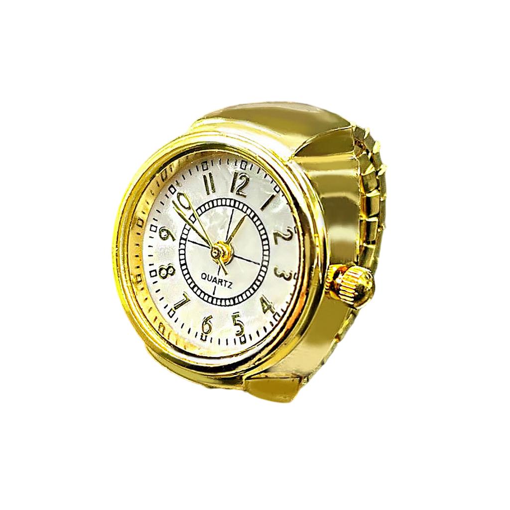 Ring Watch Fashion Square Ring Shape Watch Personality Creative Retro Style Ring Electronic Watch