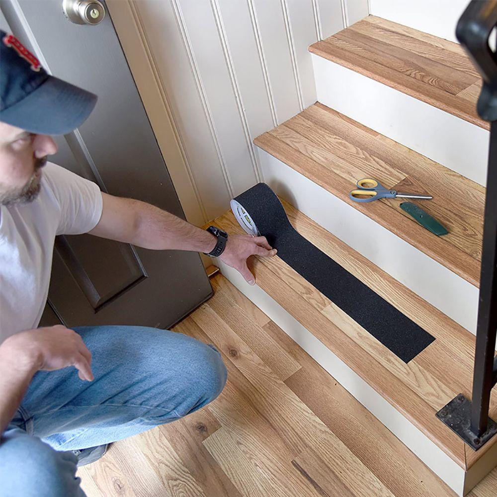 Friction PEVA Rubber For Kids Safety Adhesive Tape Warning Stripes Anti Slip Stickers Stairs Tapes