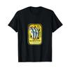Retro European Yellow Summer Sardine Fish Tin T Shirt Vintage Washed Comfortable Stylish Breathable Top For Everyday Wear