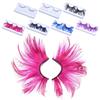 Extra Long Feather Eyelashes Feather False Lashes  Exaggerated   Party