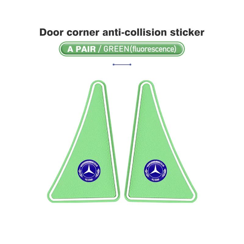CQM1 2pcs Car Door Corner Cover Anti Collision Bumper Sticker For Mercedes Benz AMG A C E S G Class W201 W210 W108 W204 W205 W203