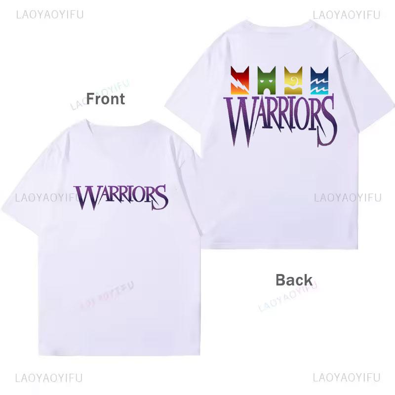 Warriors Shirt Creativity Tee Warriors Cats Cheap Polyester Short Sleeve Graphic T Shirts Unisex Unisex Birthdays Gift Clothing