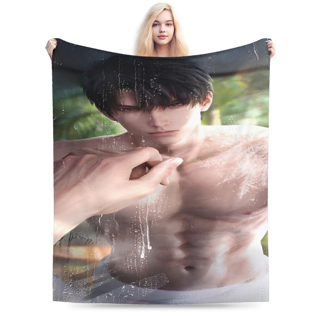 Love and Deepspace Zayne Blankets Velvet Cozy Lightweight Thin Throw Blanket for Bedroom Bedspreads