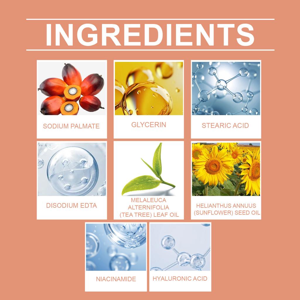 Отбеливающее и удаляющее шрамы мыло. Мыло для очищения пор и разглаживания морщин эффективно уменьшает пятна и загрязнения на лице и теле.