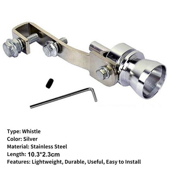 Практичный турбосвисток из сплава, креативный легкий алюминиевый автомобильный мотоцикл, выхлопная система, поддельный турбосвисток для автомобиля