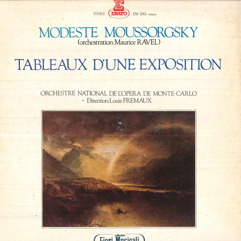 LP Record LOUIS FREMAUX, ORCHESTRE DE NATIONA - Moussorgsky/Tableaux D'une Expositi ERA1046 VICTOR 1975 Japan Classical Used