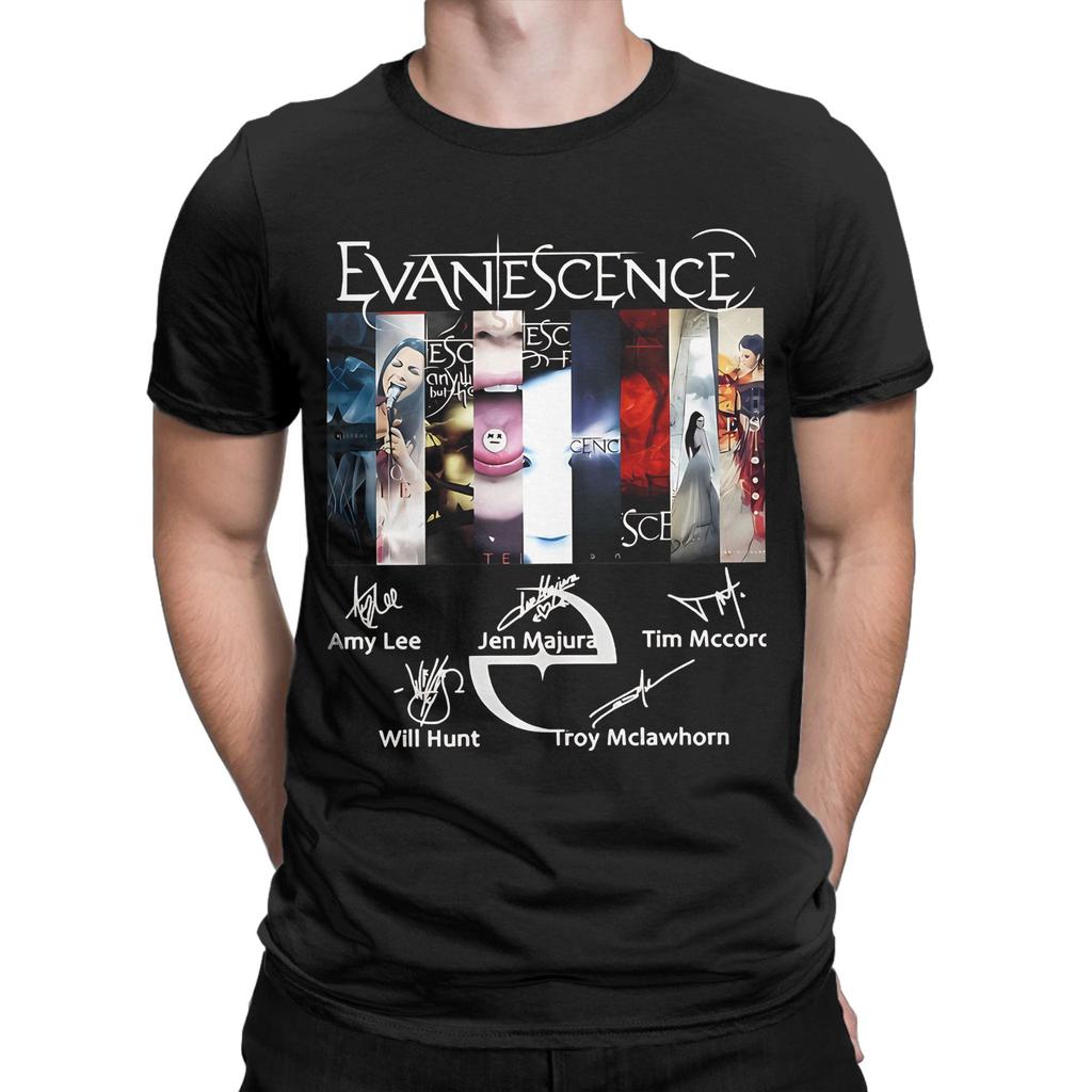 Evanescence Signature Funny 100 Cotton Tshirt Amy Lee Evanescence Tops Tees For Unisex