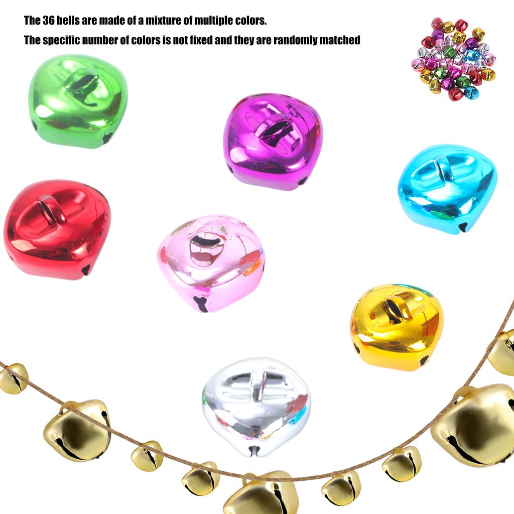 Vibrant Multicolor Iron Christmas Bells For Holiday Crafts Home Decoration Non Toxic Safe Material Kids Friendly