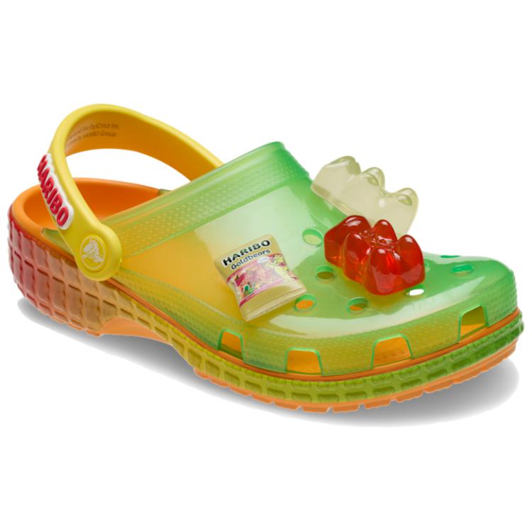 Haribo x Crocs Classic Clog Градиентные желейные унисекс кроссовки Многоцветные Мульти 210896-90H