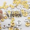 Рондель 6 мм плоский тип 200 штук золото серебро 100 штук каждый со стразами разделительные бусины металлические бусины аксессуары части ювелирные изделия ручная работа ремесло