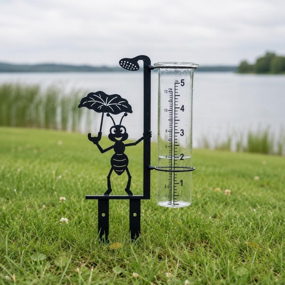 Clear Tube Garden Rain Gauge Dual Scale Rainfall Gauge New Outdoor Rain Gauge Patio Planter