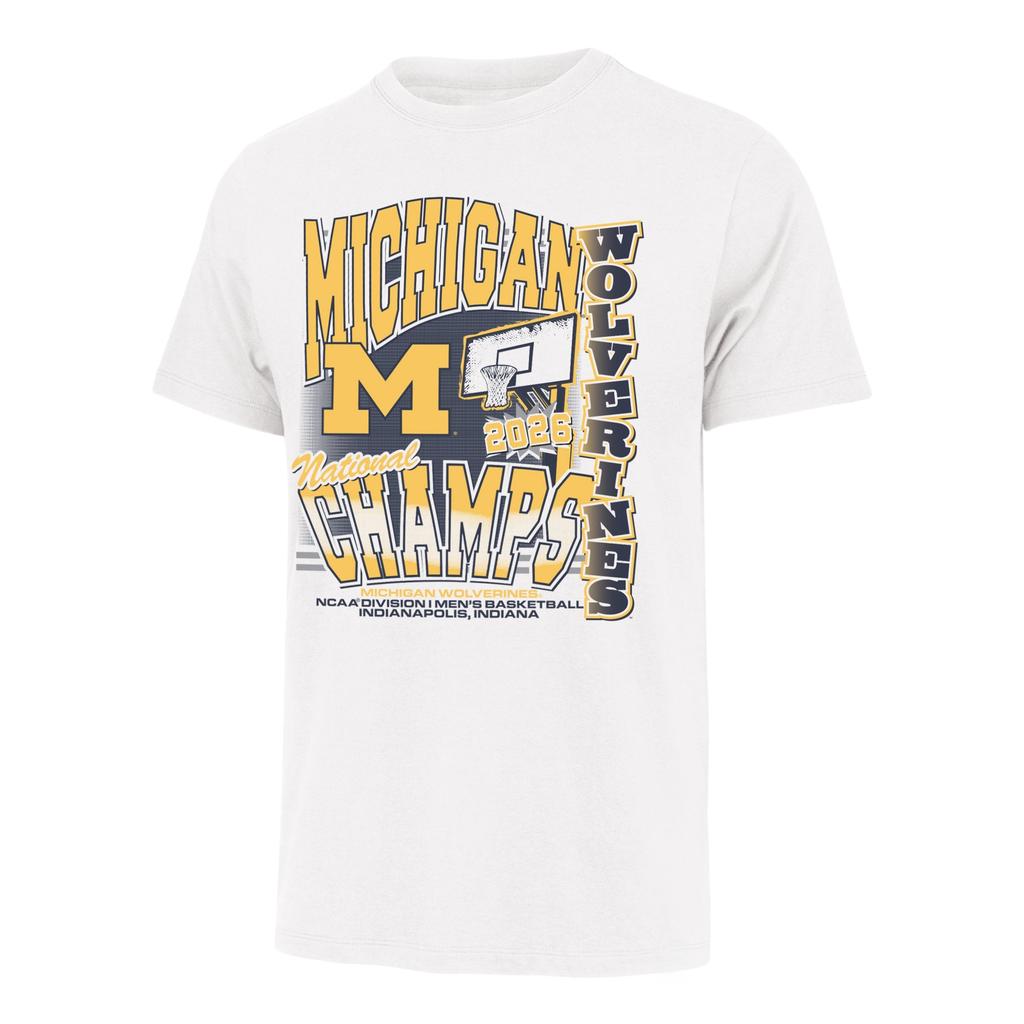 Унисекс футболка Michigan Wolverines Баскетбольная команда Чемпионат страны Летняя хлопковая одежда Мода Y2K Футболки с коротким рукавом