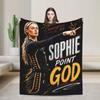 Sophie Cunningham Pop Art Blanket Coral Fleece Plush Decoration   Lightweight Throw Blankets for Sofa Travel Bedspreads