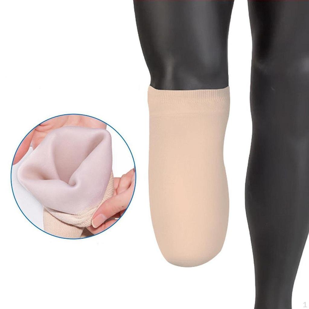 Amputee Sock for Prosthetic Limb, Gel Sleeve Comfort And Protection