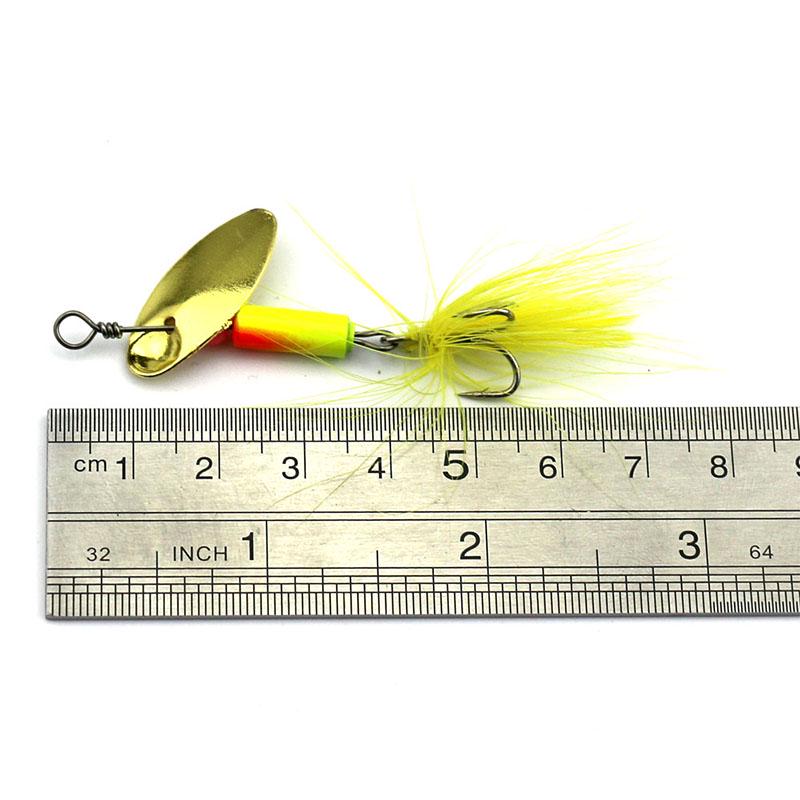 5pc HENGJIA 0.13oz Mini Fishing Spoon Bait Trout Bass Pike Metal Lures