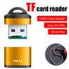 Компактный USB-кардридер Compact Flash Быстрая передача данных Портативный адаптер Мини-кардридер для карт памяти Устройство Plug And Play для компьютера