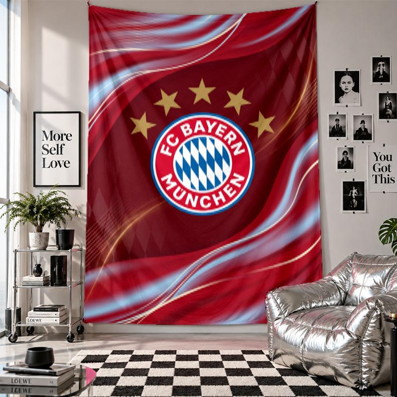 Bayern Munich Wall Tapestry Home Decor Wall Hanging Cloth for Bedroom Living Room Background