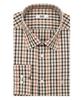 DAKS SHIRTS 100% Cotton Small Check Shirt Regular Fit Beige_Dma1Shcl140I1