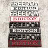 3D объемные буквы Эмблема Freedom Edition Наклейки на Автомобиль, Металлическая Наклейка для Автомобилей, Грузовиков, Мотоциклов, Внедорожников, Декор Наклейки на Дверь, Заднюю Дверь, Бампер
