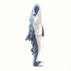Soft Plush Wearable Shark Blanket Cartoon Animal Onesie Pajamas Cosplay Costume Sleep Bag for Adults Kids Flannel Pink Blue