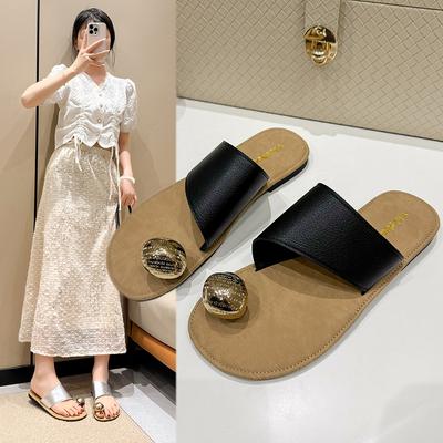 Женские тапочки, летние, новые модные шлепанцы с открытым носком, женские нескользящие сплошные пляжные тапочки Zapatos De Mujer