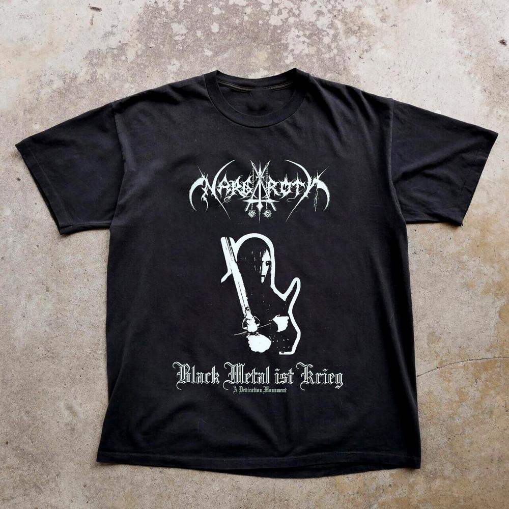 Nargaroth BLACK METAL IST KRIEG Футболка с коротким рукавом Черная Все размеры BT184 Унисекс Футболка