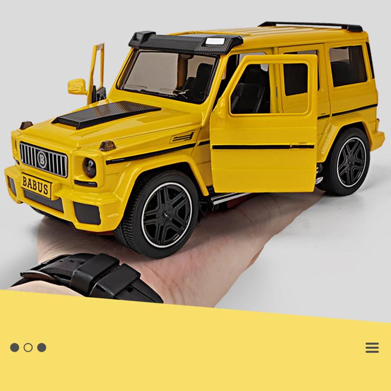 Масштаб 1/24 Benz G65, литая под давлением модель автомобиля, игрушечный автомобиль с откатным механизмом, звуком и светом для детей, коллекция подарков для мальчиков и девочек
