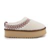 Women's Low Sheepskin Mules with Embroidery KELARA