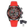 MEGIR Men's Watch Luxury Fashion Military Sport Wristwatch for Male Waterproof Luminous Silicone Strap Quartz Chronograph 2211