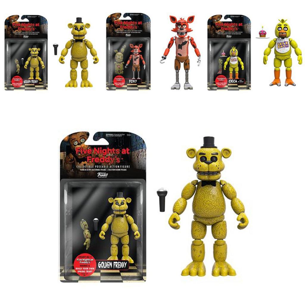 Fnaf Funko Пять Ночей с Фредди Подвижная Фигурка Золотой Фредди для Детей