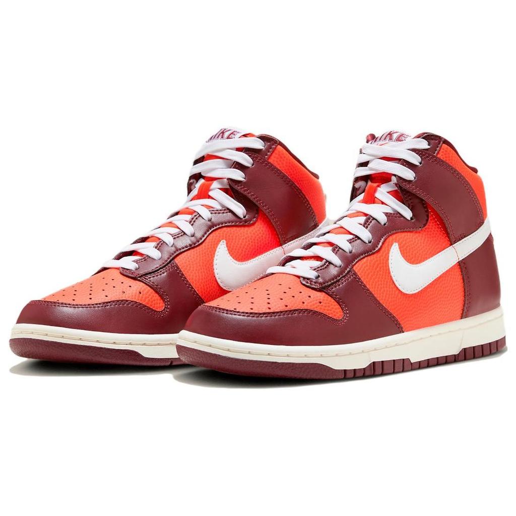 Nike Женские кроссовки Dunk High Be True To Her School красные, темно-бордовые, оранжевые, FJ2263-600