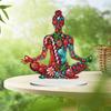 2D/Flat Yoga Woman DIY Table Top Diamond Painting Ornament Kits 5D DIY Diamond Art Tabletop Decorations Bedroom Table Decoration