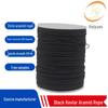 Kevlar Fireproof Braided Cord - Black, 2mm, Wear-Resistant, High-Temperature (560°C) Aramid.