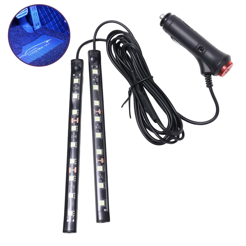 LED Automotive Bar Strip Lights Universal Car Interior Atmosphere Light Mood Foot Cigarette Lighter USB Decorative Signal Lamp