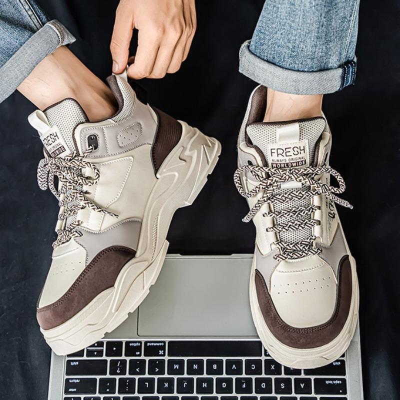 Повседневные кроссовки с высоким верхом для мужчин, универсальные дышащие кроссовки для бега, уличные нескользящие амортизирующие баскетбольные кроссовки, мужские кроссовки