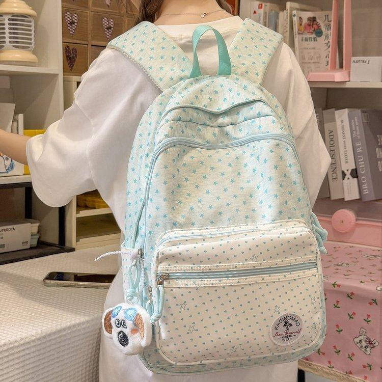 Schoolbag1011 Spring New School Bag Girls' Primary School Korean Edition Large Capacity Contrasting Colors ins Junior High School Student College