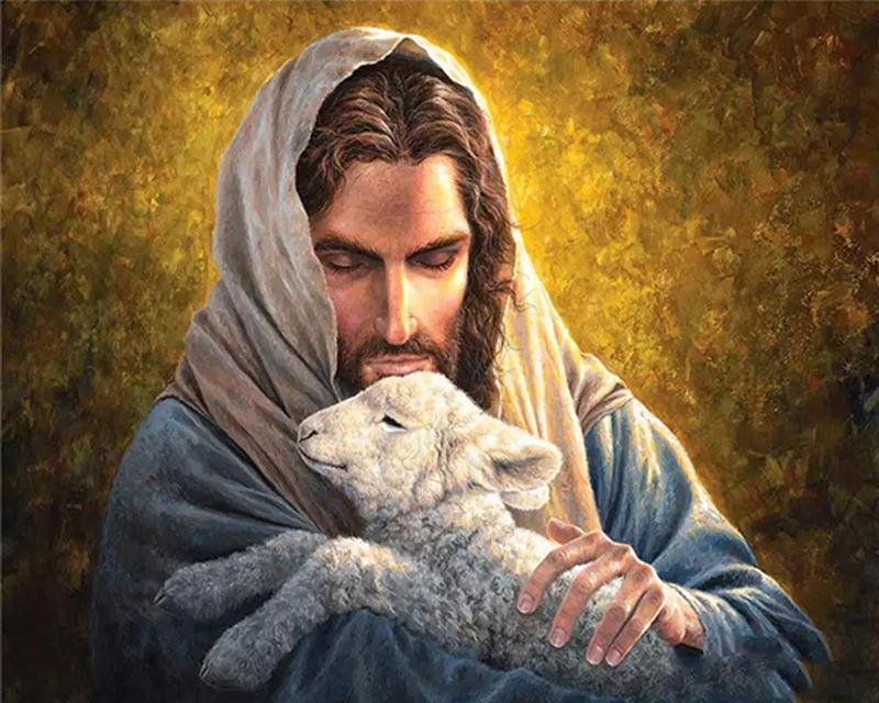 5D DIY Алмазная картина Новые религиозные фигуры Иисус Алмазная вышивка Продажа Портретная мозаика Украшение