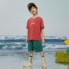 Boys' Trendy Letter Print Cotton T-Shirt