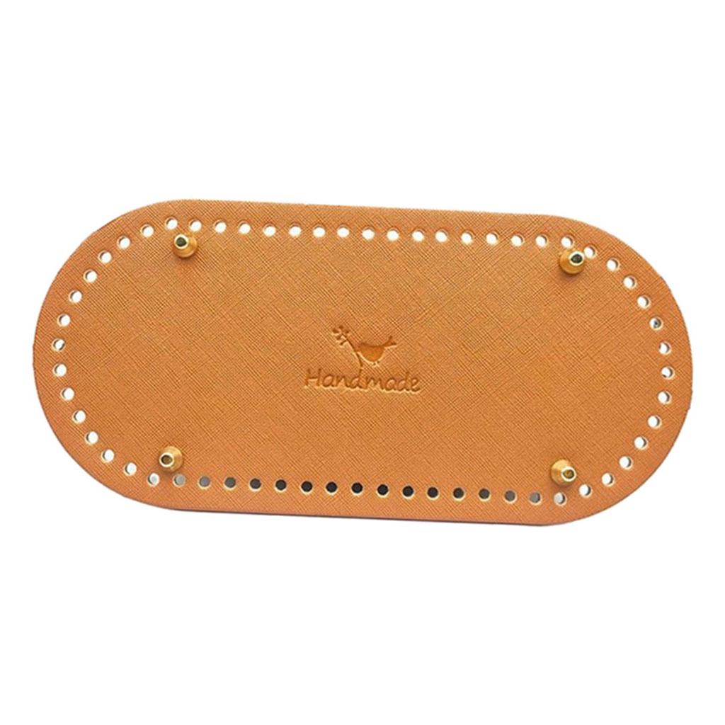 Вязание крючком из искусственной кожи, овальная длинная сумка, формирователь дна, подушка для сумочки, подушка для кошелька, принадлежности для рукоделия