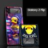 Мультяшная утка Жесткий ПК чехол для телефона для Samsung Galaxy Z Flip 7 6 5 4 Черная крышка для Galaxy Z Flip 3 Складной корпус Fundas Capa Сумка