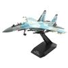 1:100 Metal Blue SU-35 Super Flanker Heavier Aircraft Model Simulation Fighter Aviation Military Science Display Model