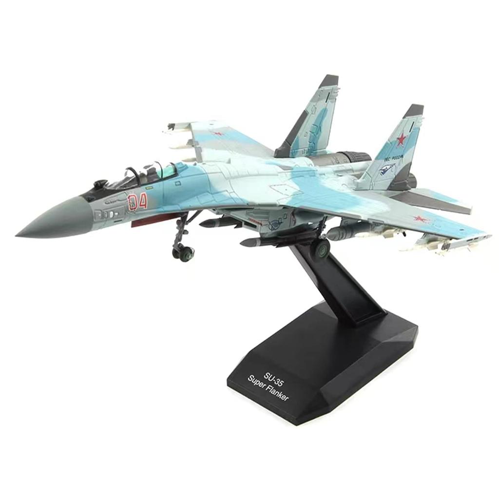 1:100 Metal Blue SU-35 Super Flanker Heavier Aircraft Model Simulation Fighter Aviation Military Science Display Model