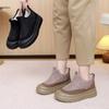 Women's Chunky Platform Snow Boots Winter Warm Waterproof Ankle Booties With Fur Lined Comfort Walking Shoes Non-Slip Outdoor Short Boots for Women