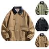 Fashion Trend New Men's Jacket Casual Loose Vintage Plus Size Overalls Lapel Coat