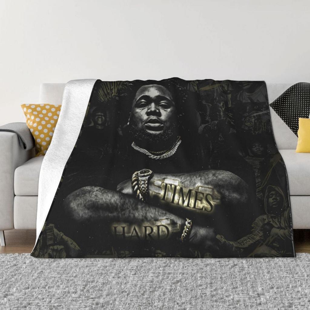 Rapper Rod Wave Blanket Pop Singer Music Wool Throw Blankets Summer Air Conditioning Personalised Lightweight Bedspread