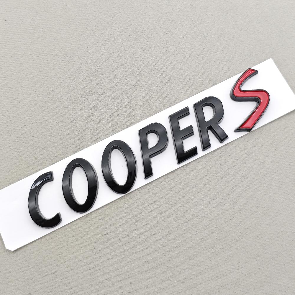 3D ABS Car Badge Letters Logo Clubman Cooper S Emblem Rear Trunk Sticker Decal Accessories For BMW MINI R53 R56 F55 F56 F65 JCW